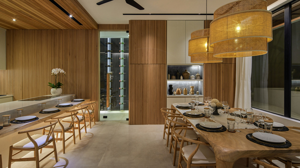 Villa Nini Elly - Interior dining and breakfast counter